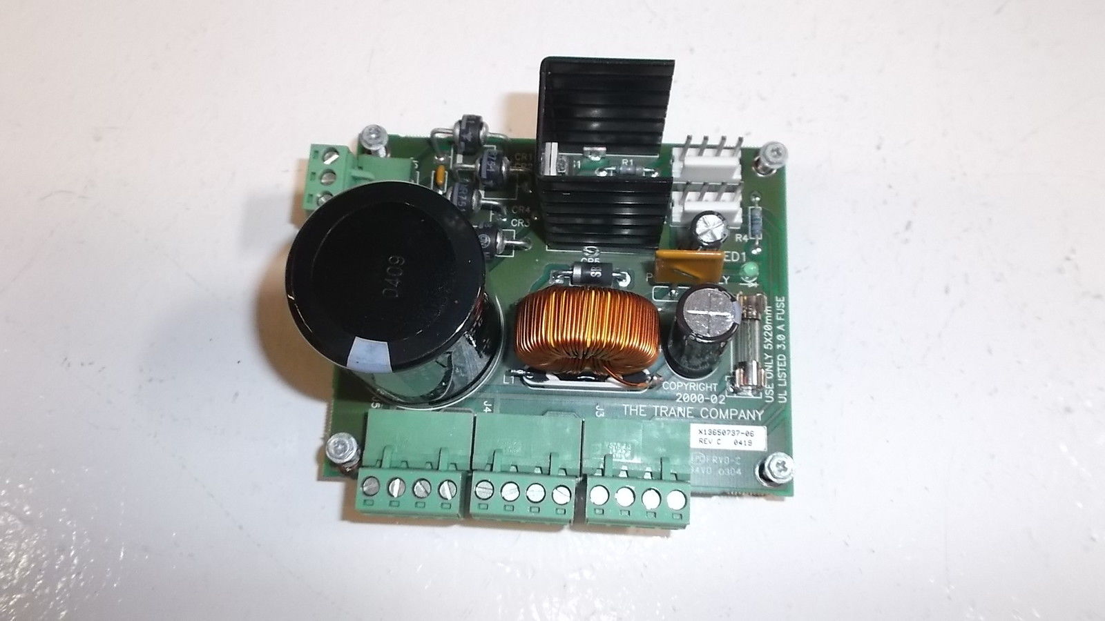 THE TRANE COMPANY POWER SUPPLY MODULE X13650737-06 REV C UNMP