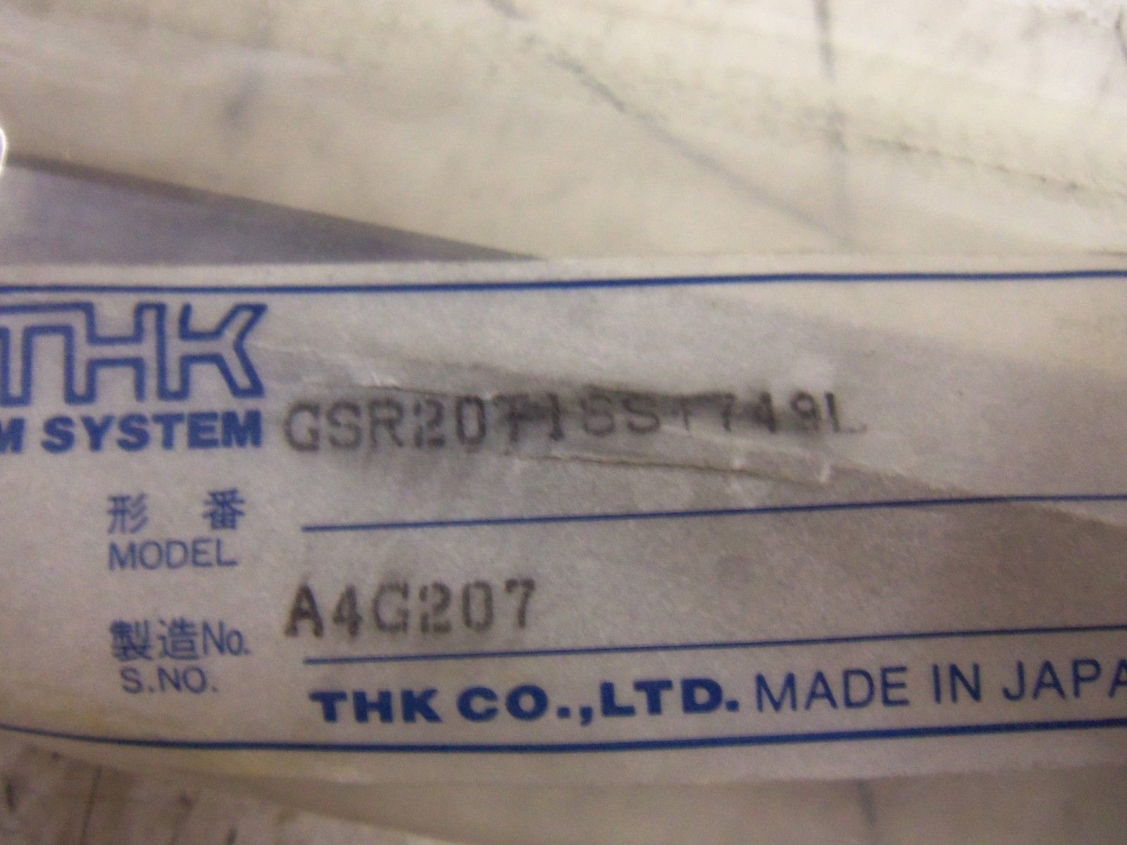 THK GSR20T1SS+749L NSNP