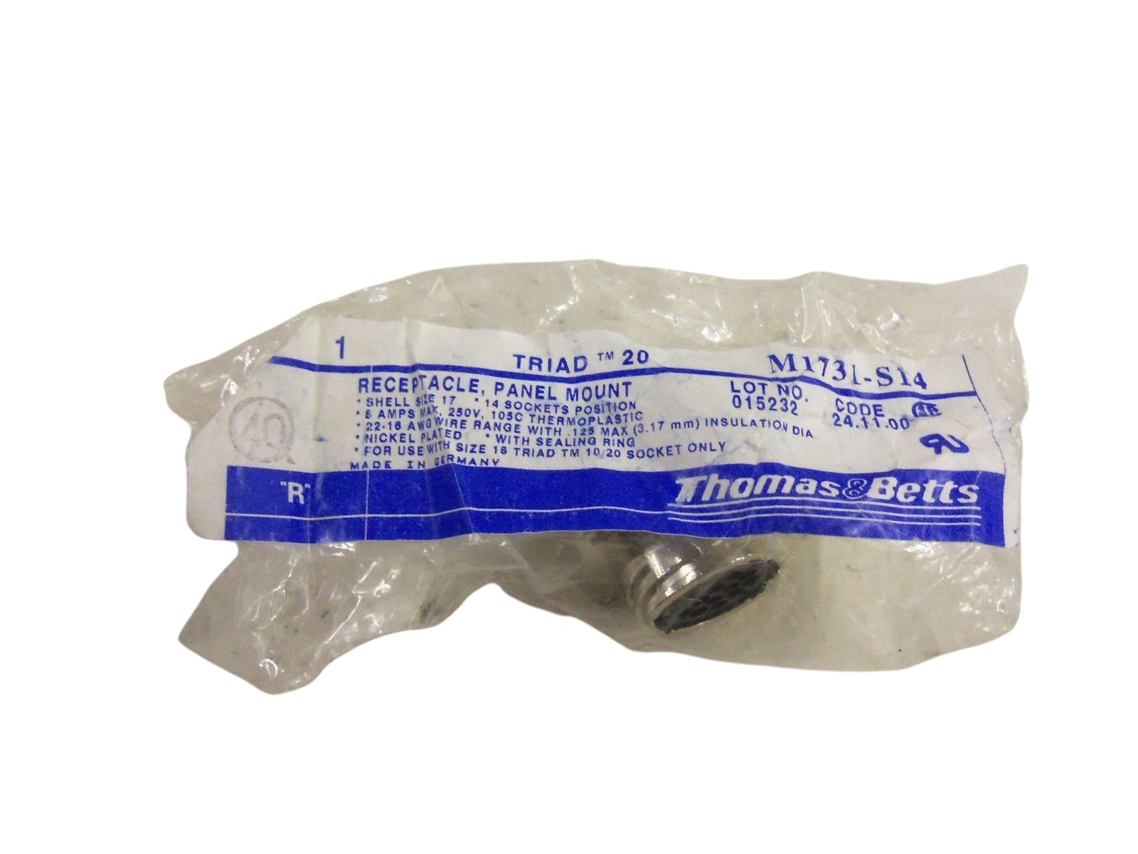 THOMAS & BETTS M1731-S14 CONNECTOR  NSMP