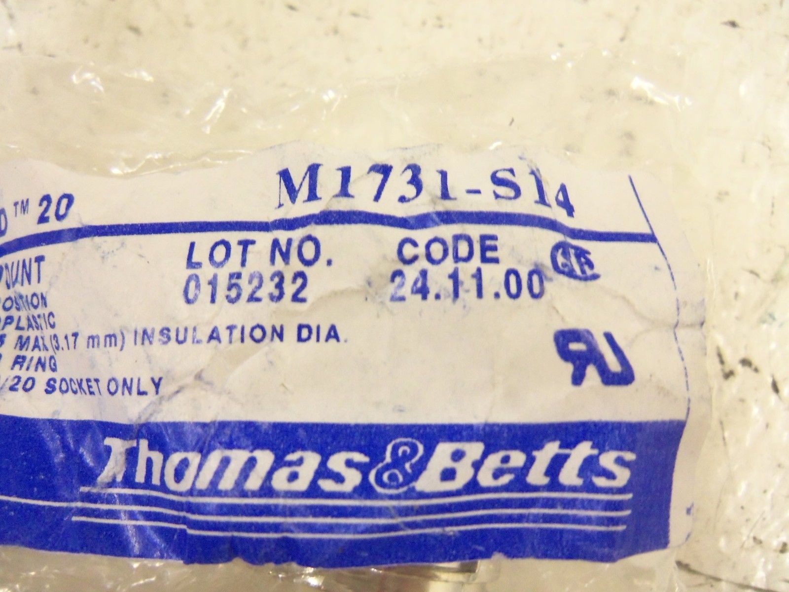 THOMAS & BETTS M1731-S14 CONNECTOR  NSMP