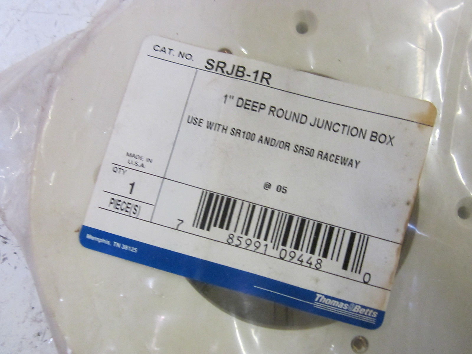 THOMAS & BETTS SRJB-1R ROUND JUNCTION BOX 1" NSMP