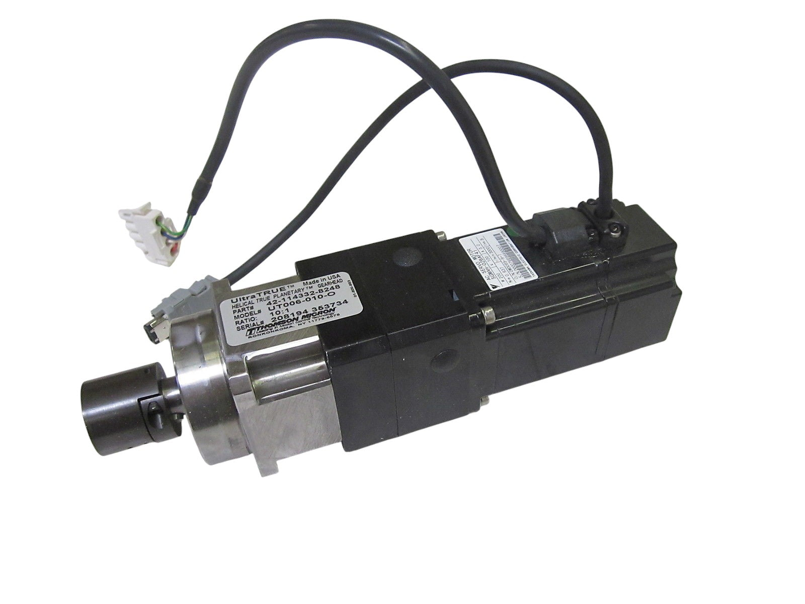 THOMAS MICRON 42-114332-8248 GEARHEAD W/ YASKAWA SGMAN-02BAF41 MOTOR  UNMP