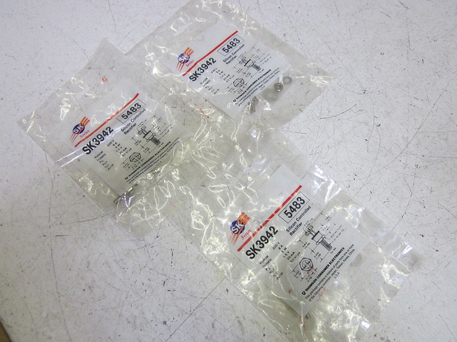 THOMASON  SK3942 CONTROLLED RECTIFIER 8A 5W 200V NSMP