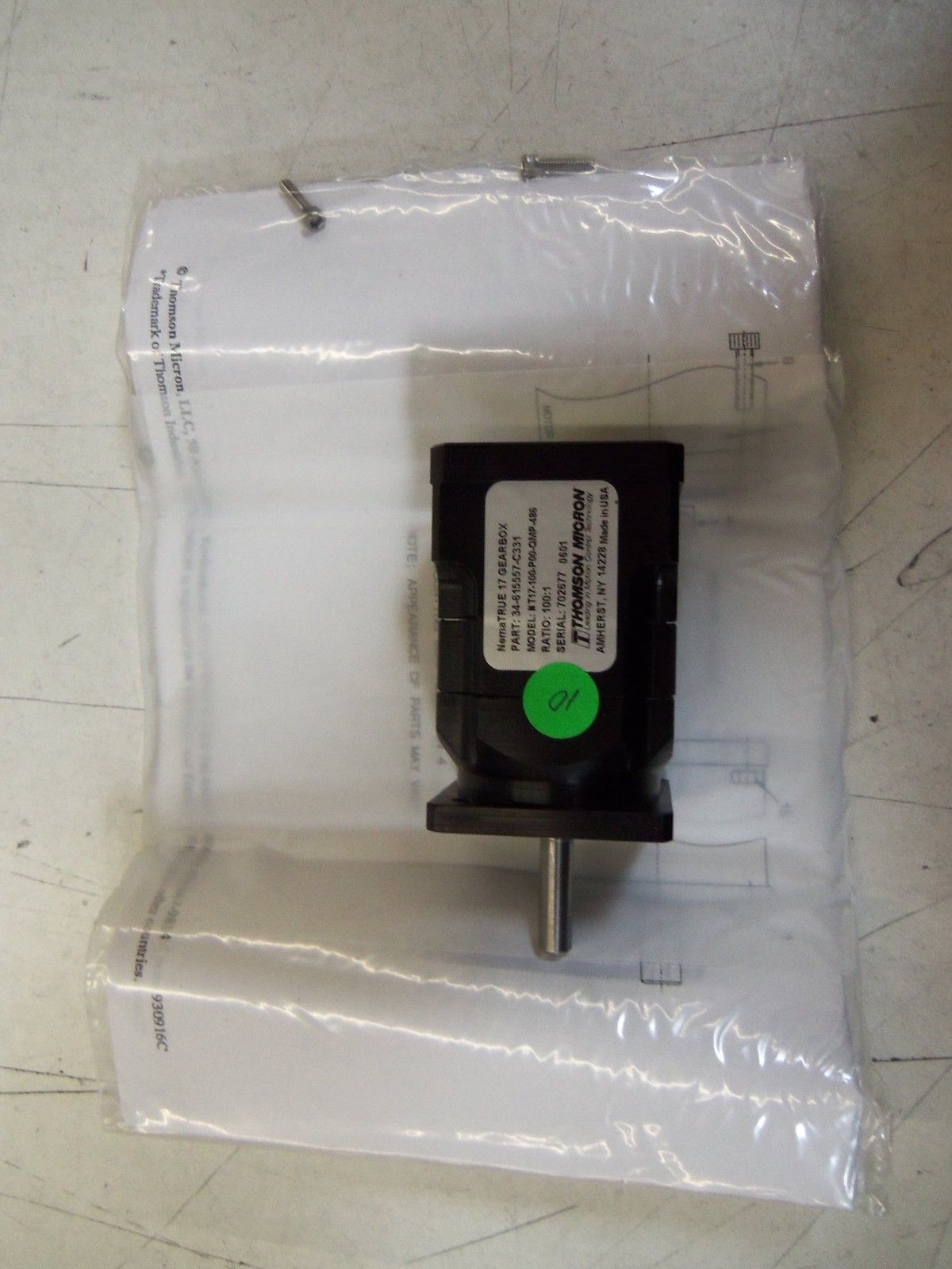 THOMSON MICRON NEMATRUE 17 GEARBOX 34-615557-C331 *NEW NO BOX*