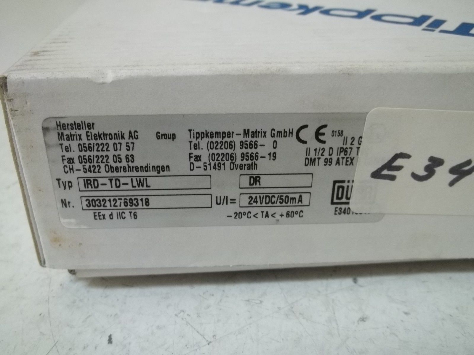 TIPPKEMPER IRD-TD-LWL SENSOR NSMP