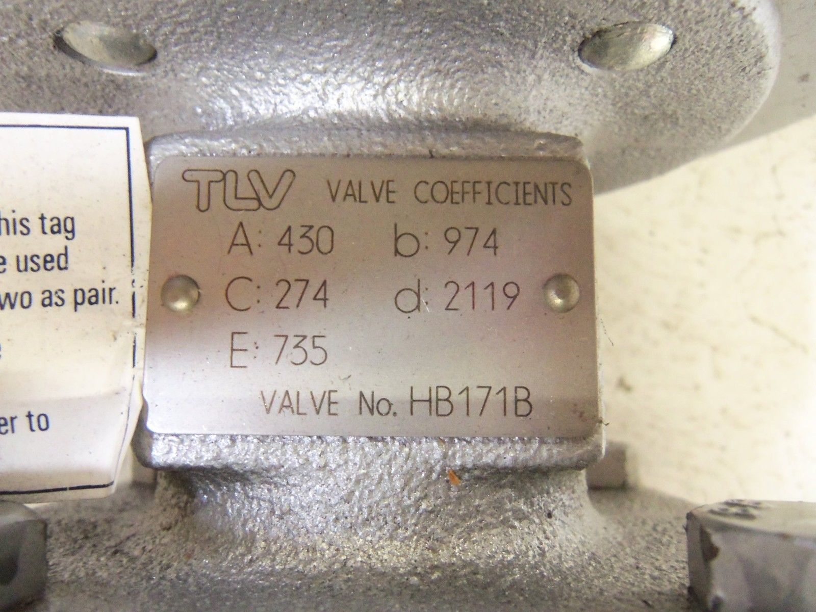 TLV MC-GA1 ACTUATOR *USED*