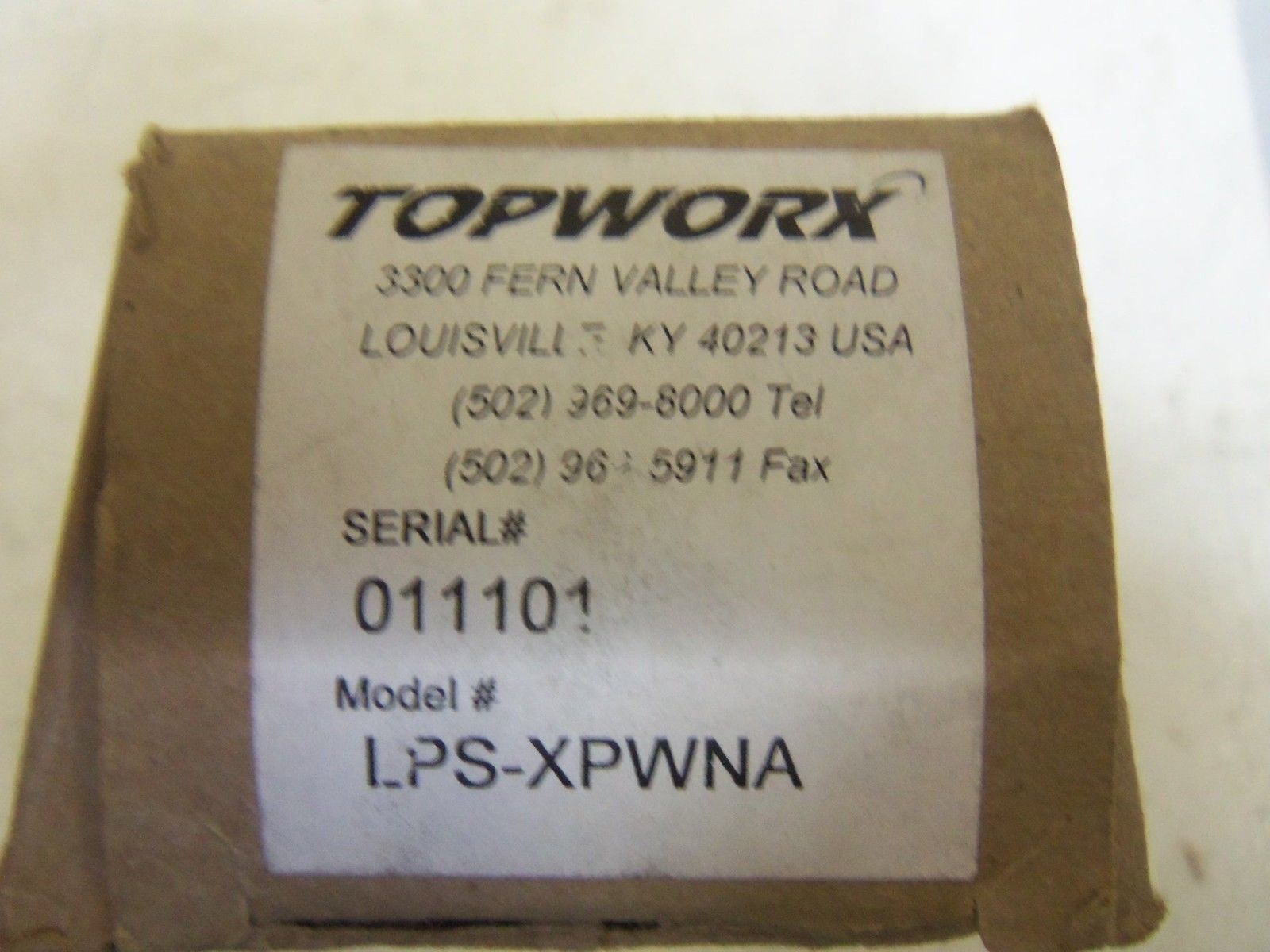 TOPWORX LPS-XPWNA NSMP