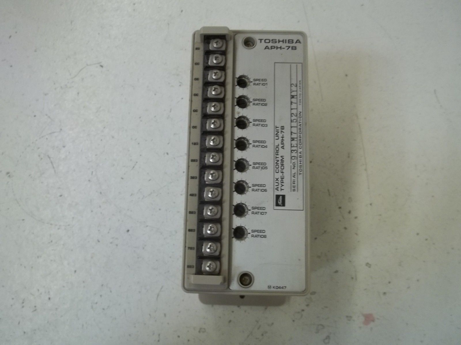 TOSHIBA CORP. APH-7B AUX. CONTROL UNIT UNMP