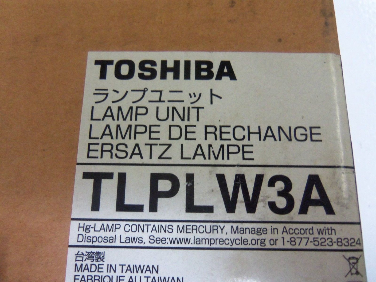 TOSHIBA TLPLW3A LAMP UNIT NSMP