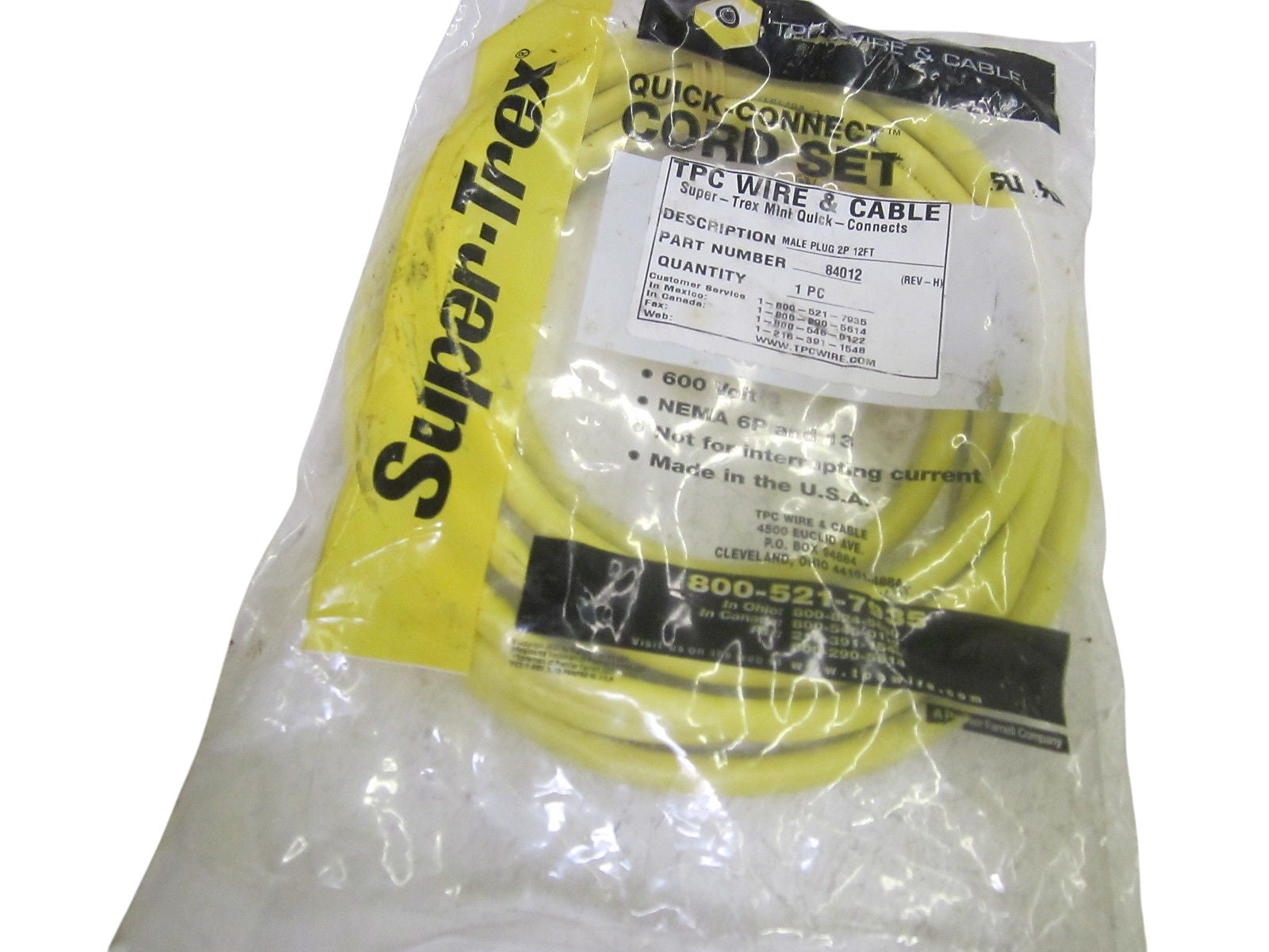 TPC WIRE & CABLE 84012 REV-H NSMP