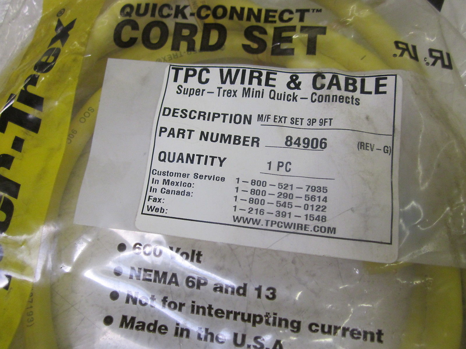 TPC WIRE & CABLE 84906 REV-G NSMP