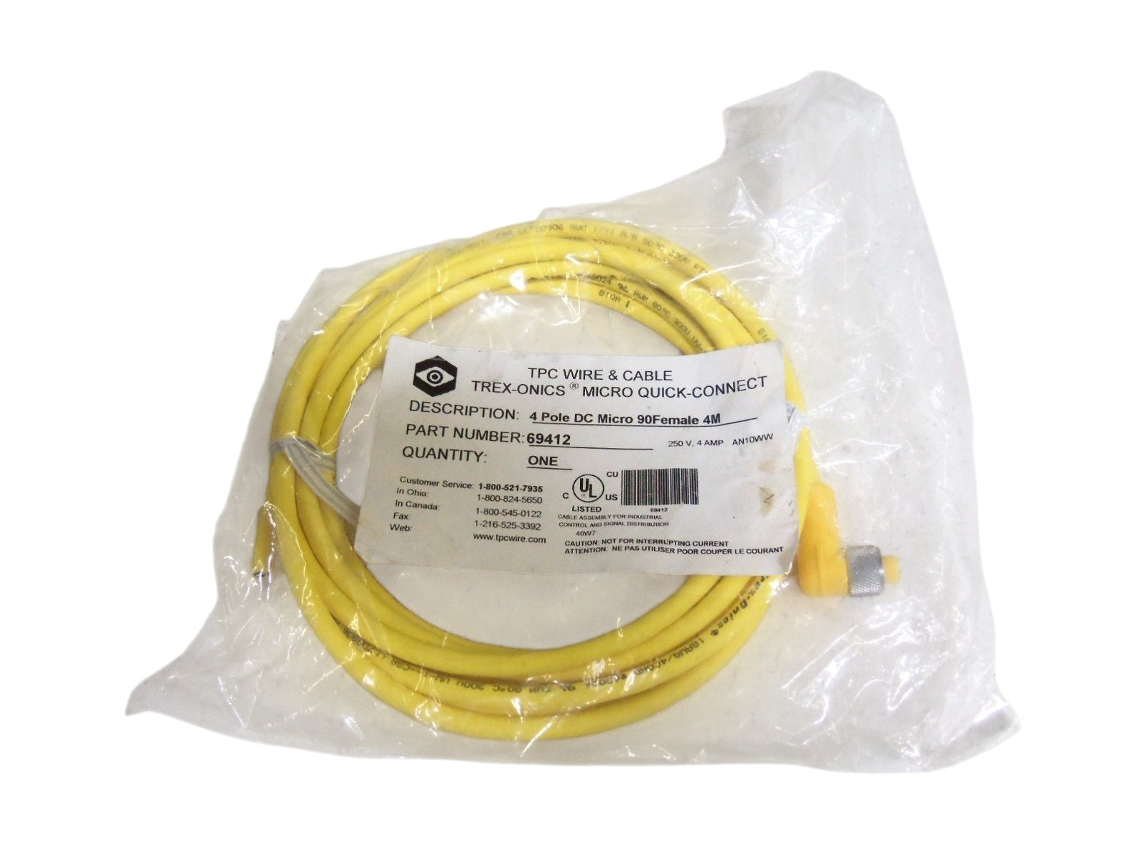 TPC WIRE & CABLE CONNECTOR 69412 NSMP