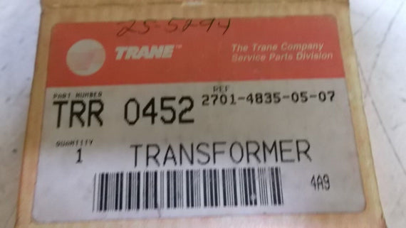 TRANE TRR-0452 TRANSFORMER *NEW IN BOX*