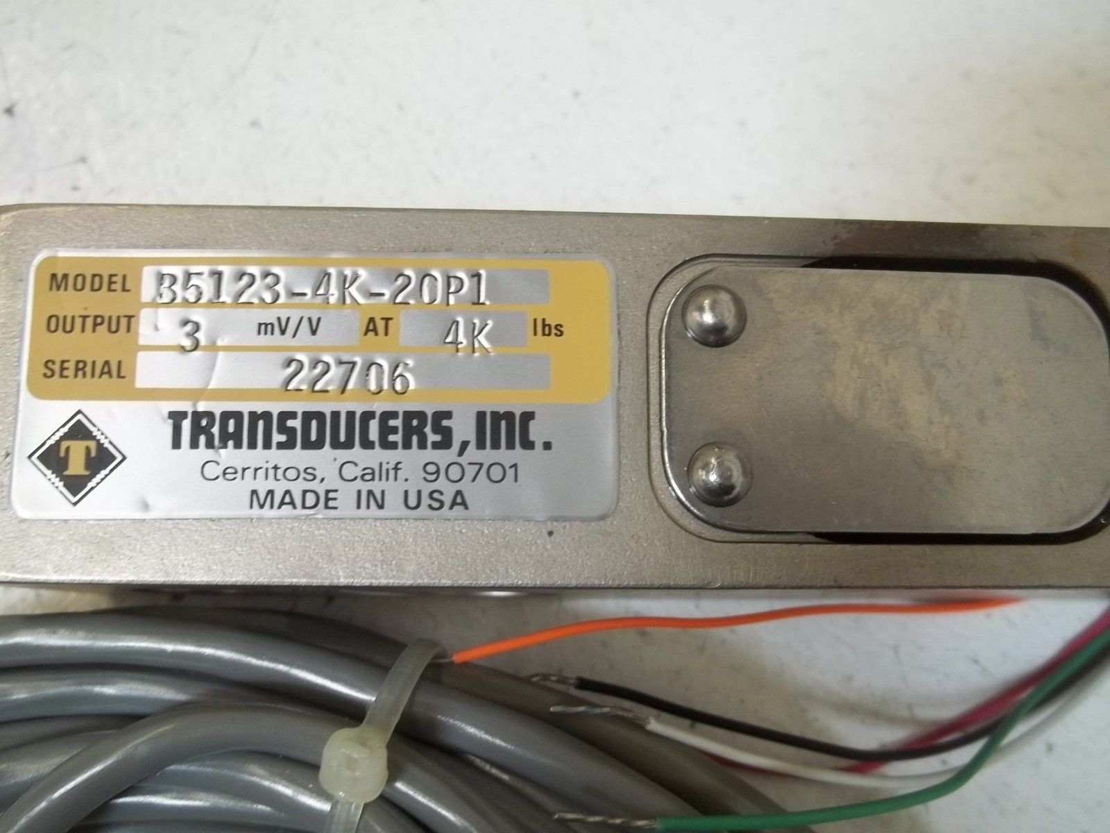 TRANSDUCER INC. B15123-4K-20P1 UNMP