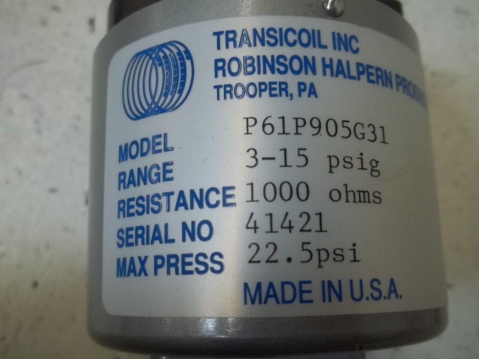 TRANSICOIL P61P905G31 NSNP