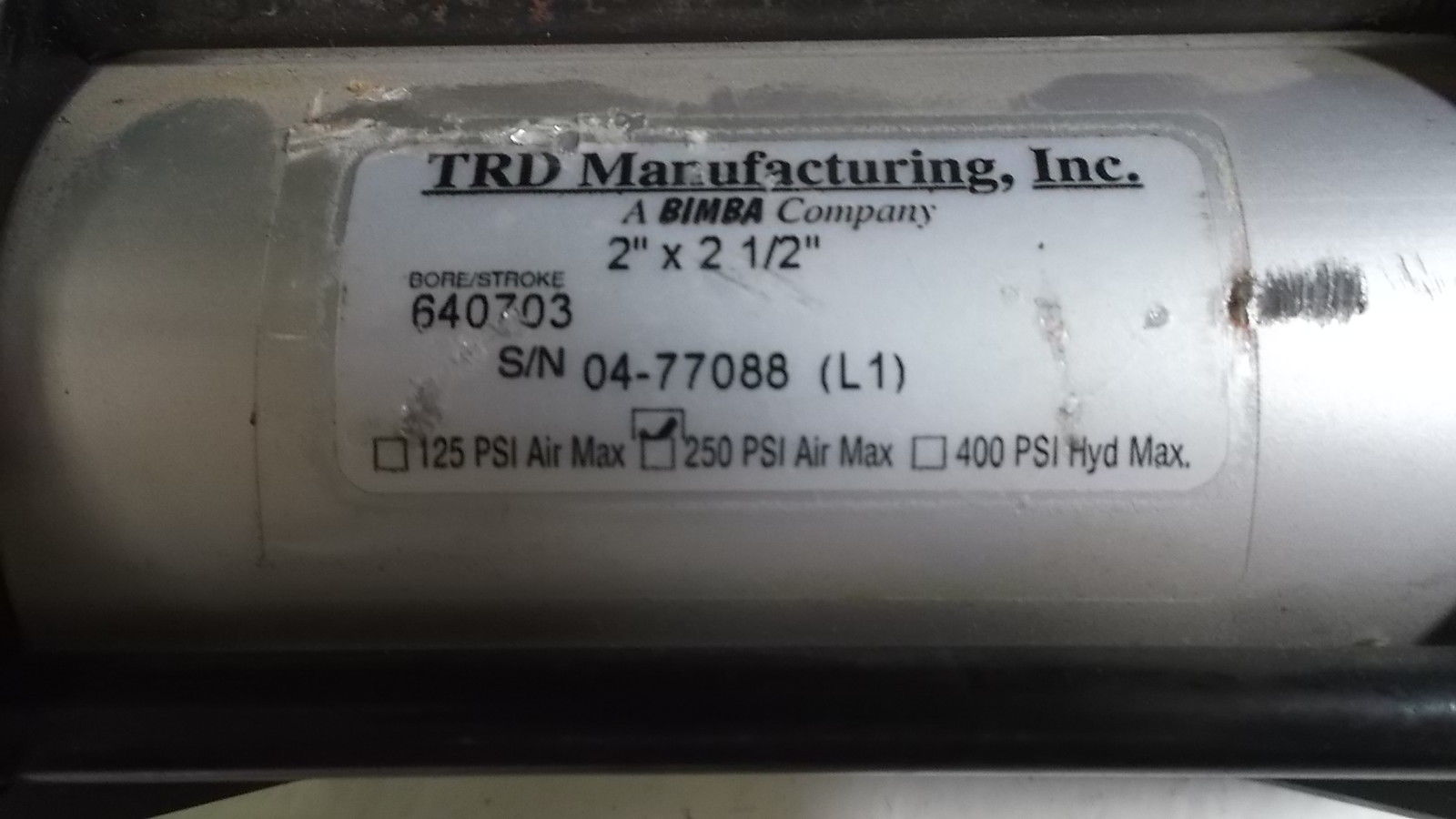 TRD MAN INC CYLINDER 640703 UNMP