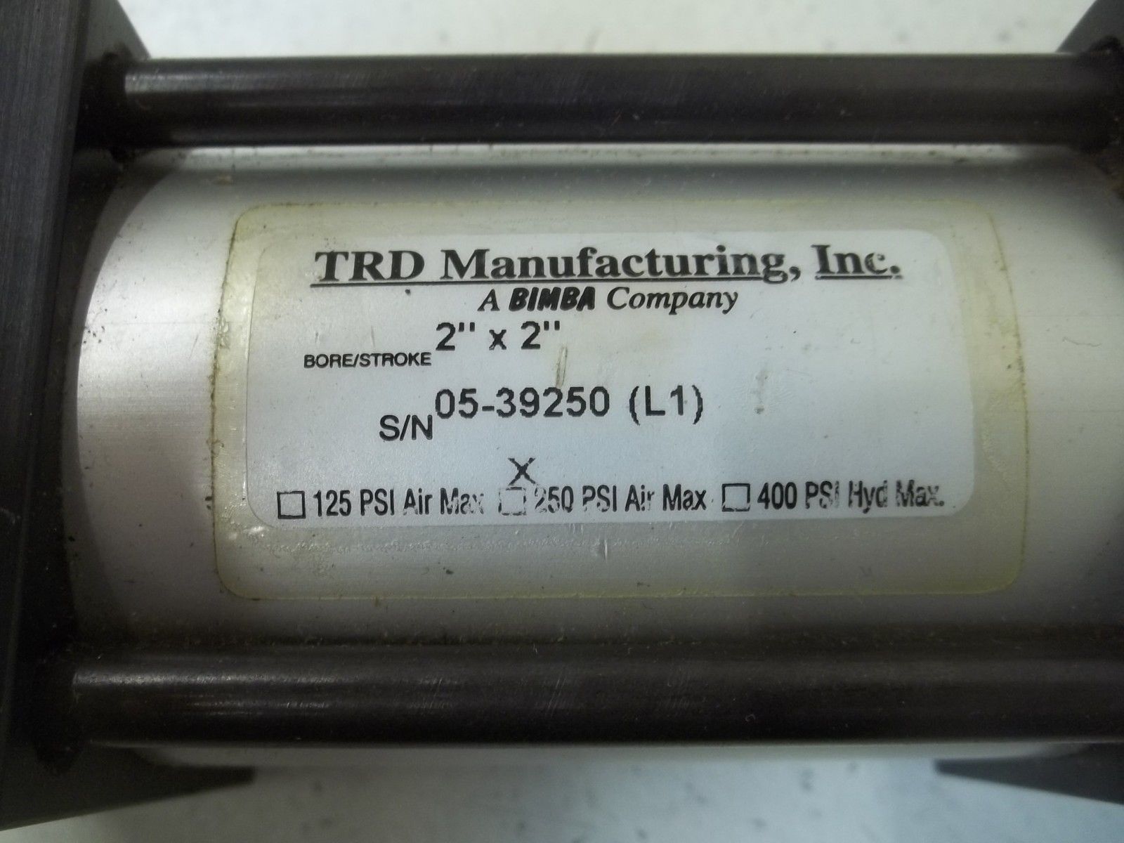 TRD MANUFACTURING, INC. 05-39250 CYLINDER  UNMP