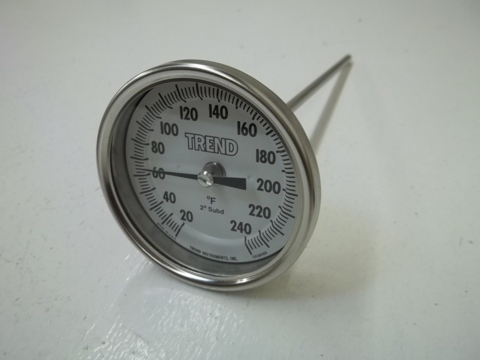 TRED INSTRUMENTS INC. MODEL 30 BIMETAL THERMOMETER 20/240F  NSMP