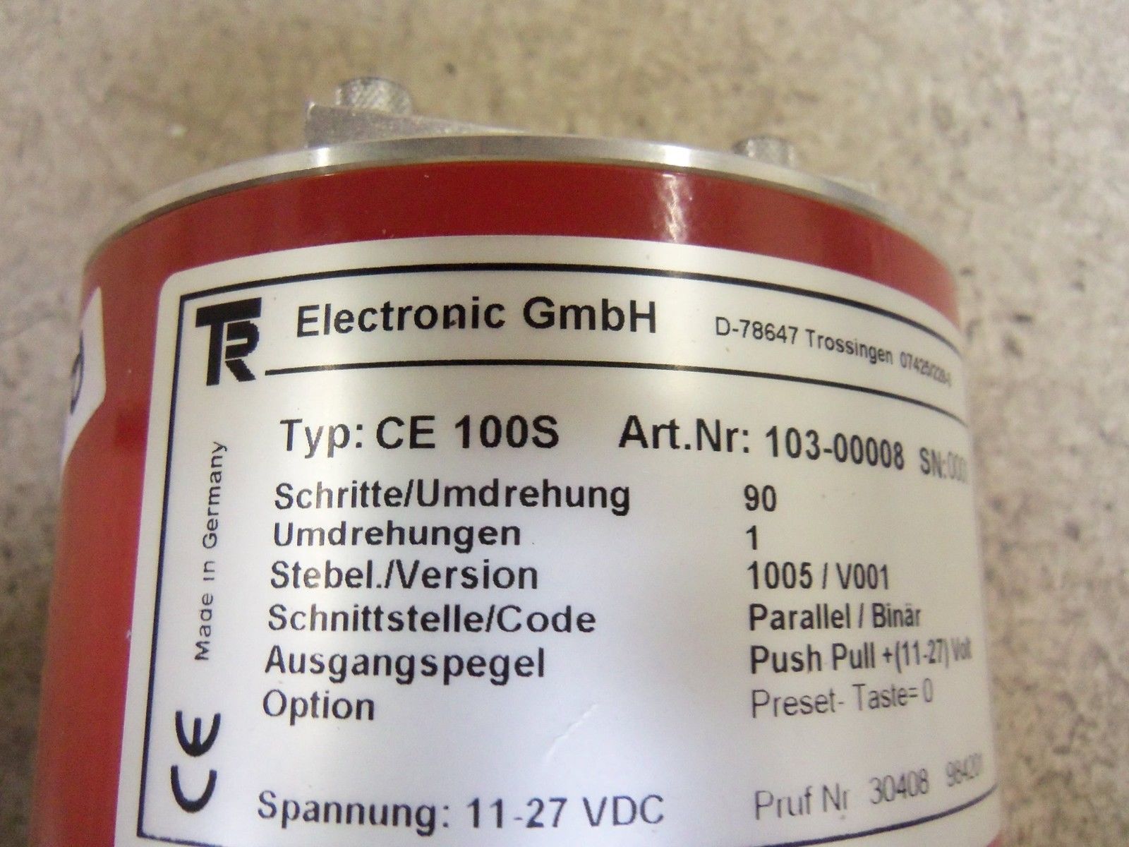 TR ELECTRONIC CE100S ENCODER UNMP