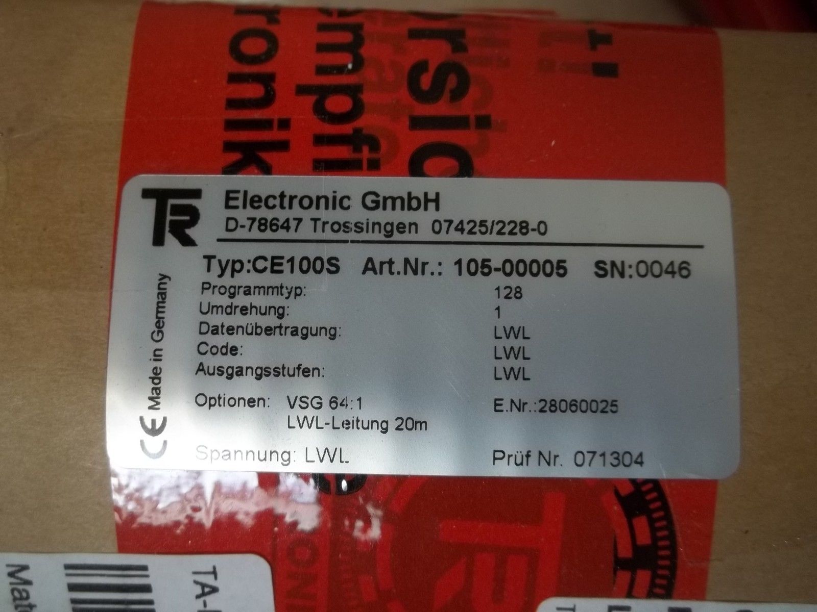 TR ELECTRONIC CE100S NSMP