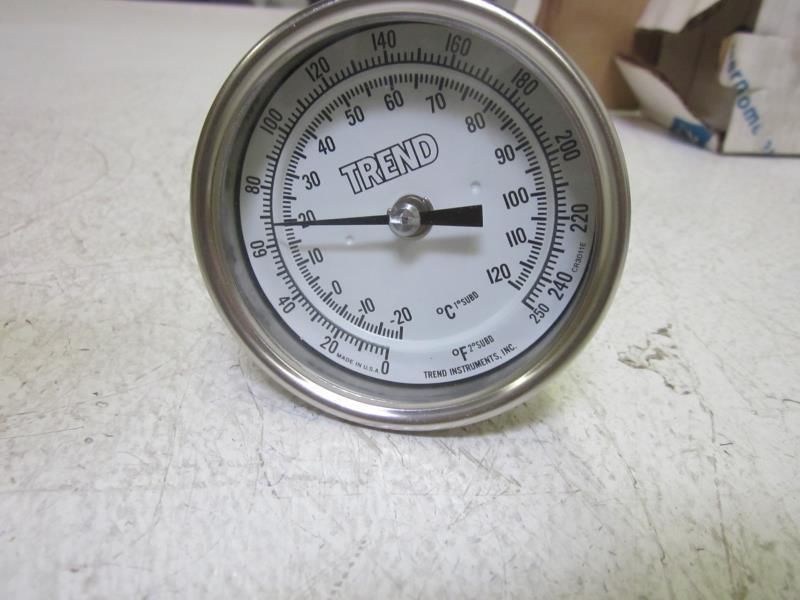 TREND INSTRUMENTS MODEL 30 3" BIMETAL THERMOMETER -20 / 120 F NSMP