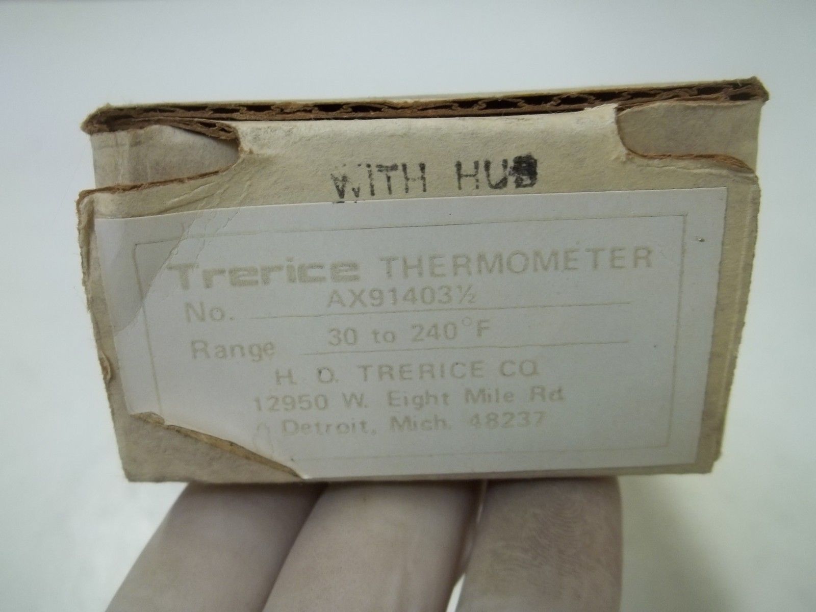 TRERICE AX914031/2 THERMOMETER 30 TO 240F NSMP