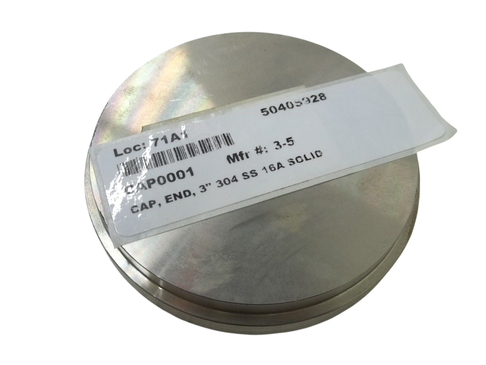 TRI-CLOVER 3-5 CAP, END, 3" 304 SS 16A SOLID NSNP