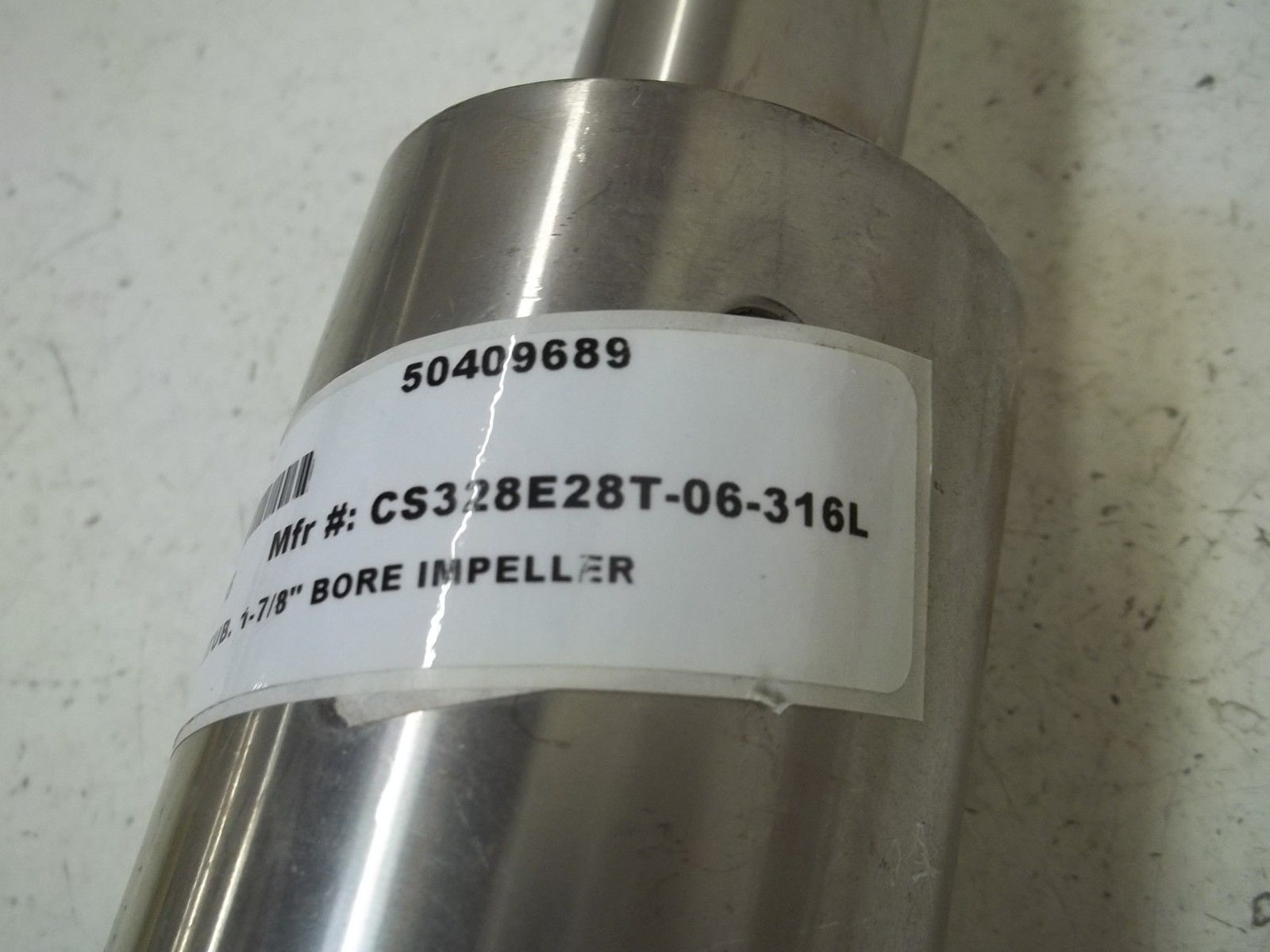 TRI-CLOVER CS328E28T-06-316L SHFT, STUB, 1-7/8" BORE IMPELLER NSNP