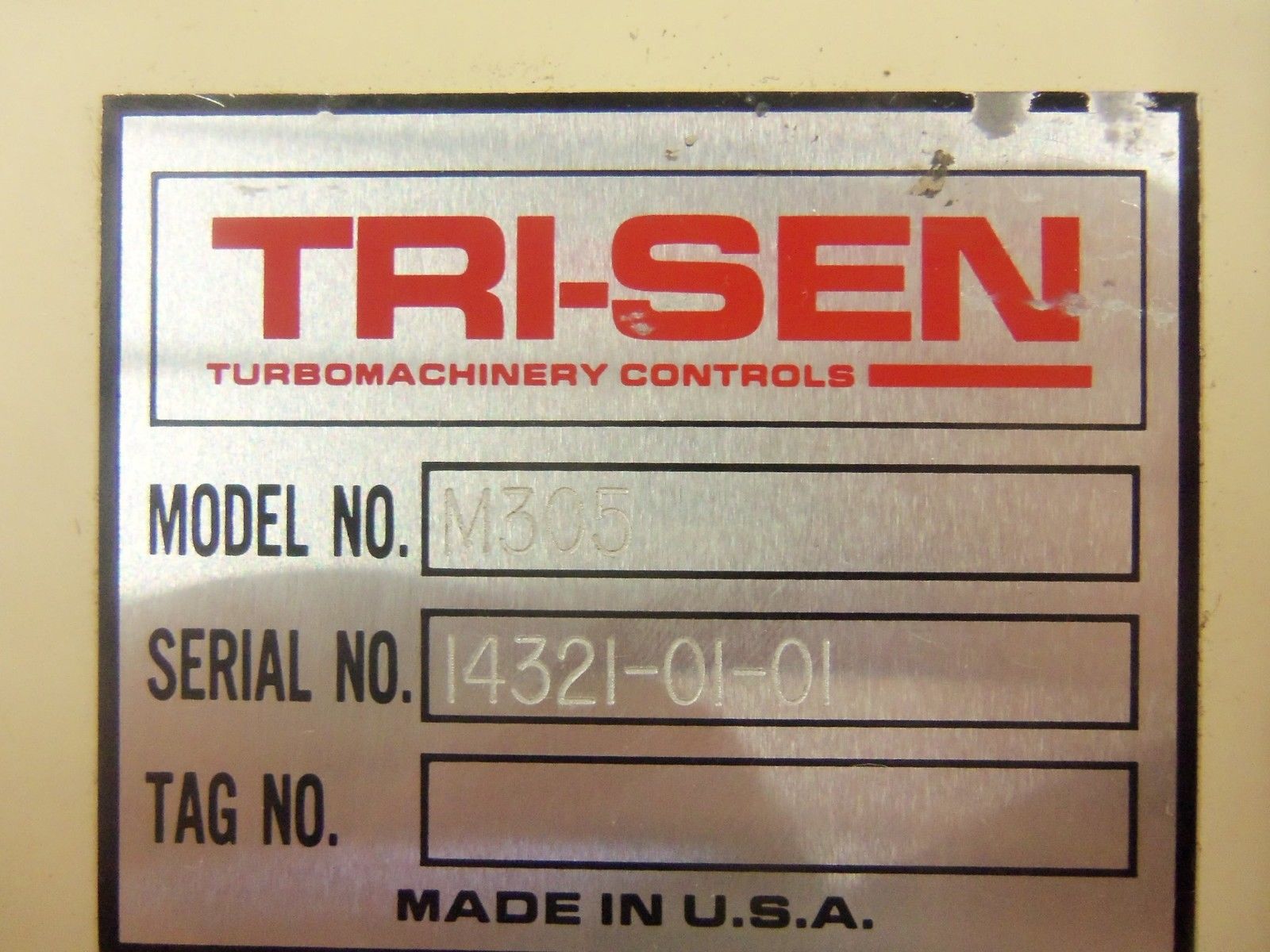 TRI-SEN M305 SERVO CONTROL SYSTEM UNMP