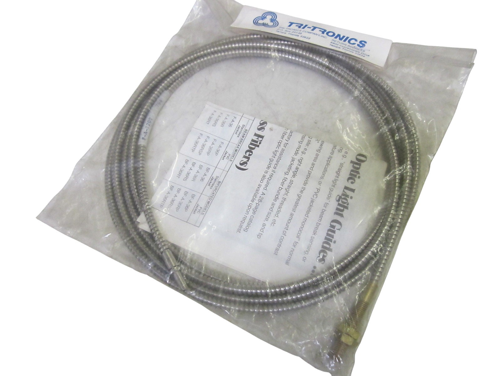 TRI-TRONICS F-A-120T FIBER OPTIC LIGHT GUIDE  NSMP