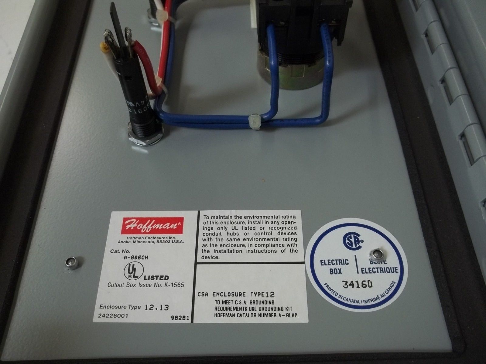 TRIAD CONTROLS , INC. TR-01 UNMP