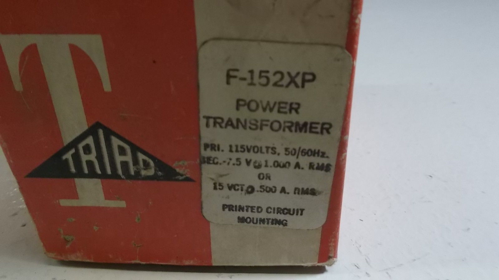 TRIAD TRANSFORMER F-152XP UNMP
