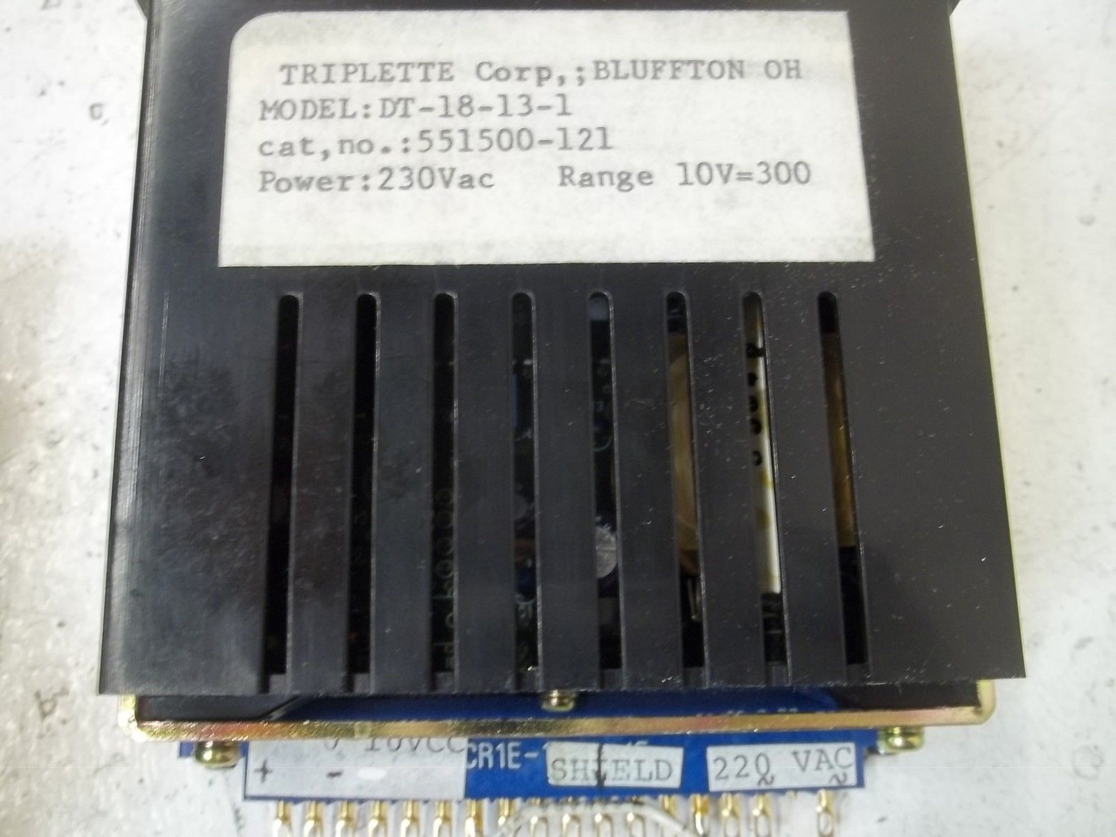 TRIPLETT DT-18-13-1 DIGITAL DISPLAY PANEL METER UNMP