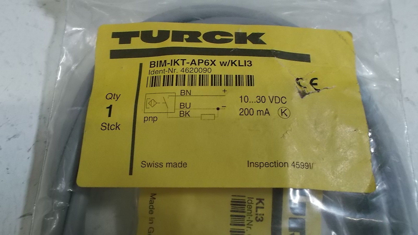 TURCK B1M-1KT-AP6X W/ KL13 PROXIMITY SWITCH NSMP