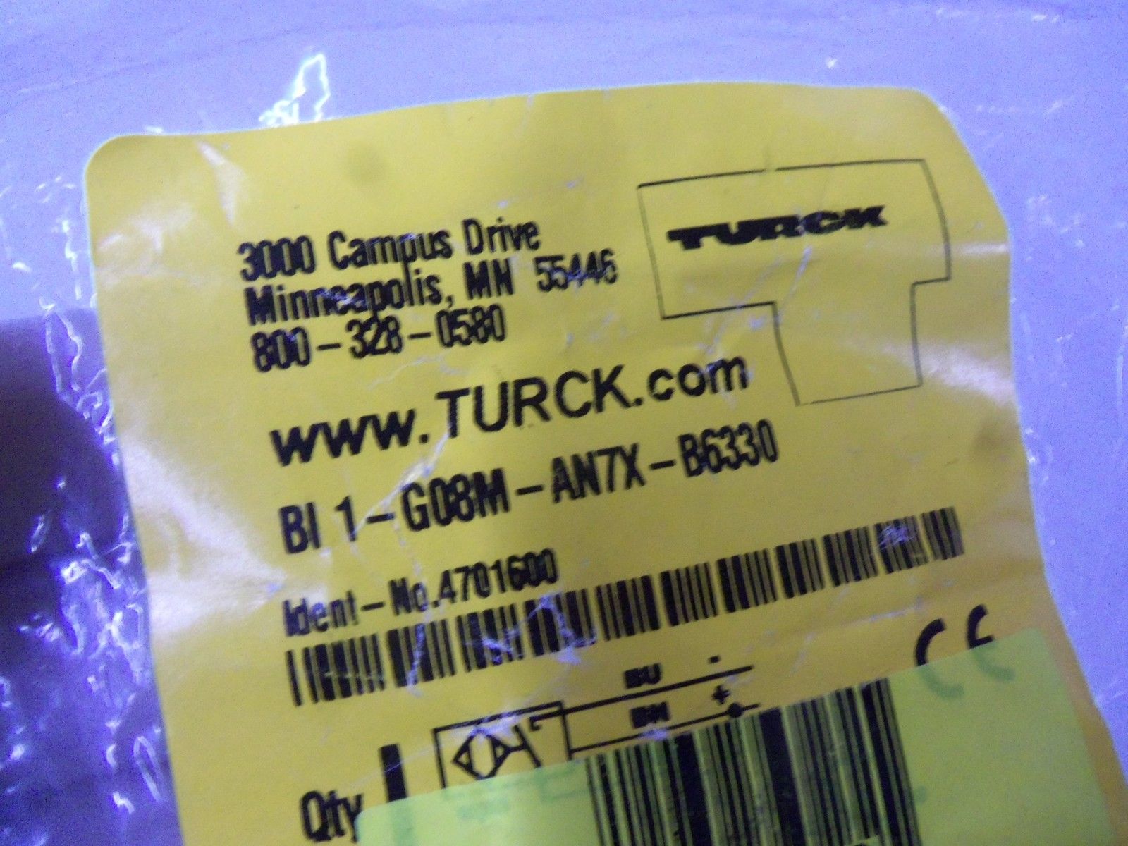 TURCK BI1-G08M-AN7X-B6330 NSMP