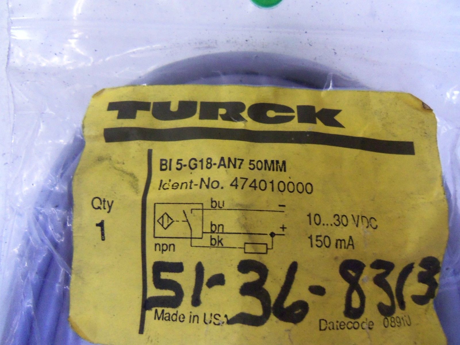 TURCK BI5-G18-AN750MM PROXIMITY SWITCH NSMP