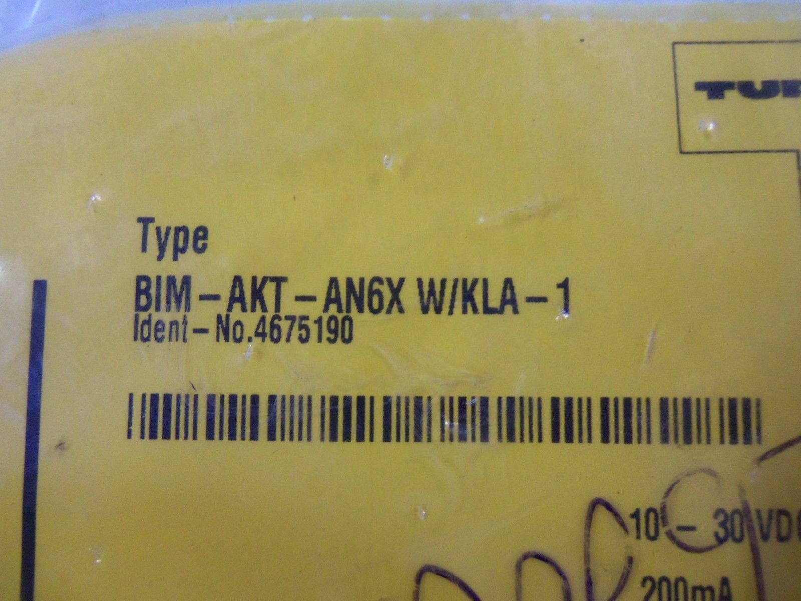 TURCK BIM-AKT-AN6XW/KLA-1 PROXIMITY SENSORS UNMP