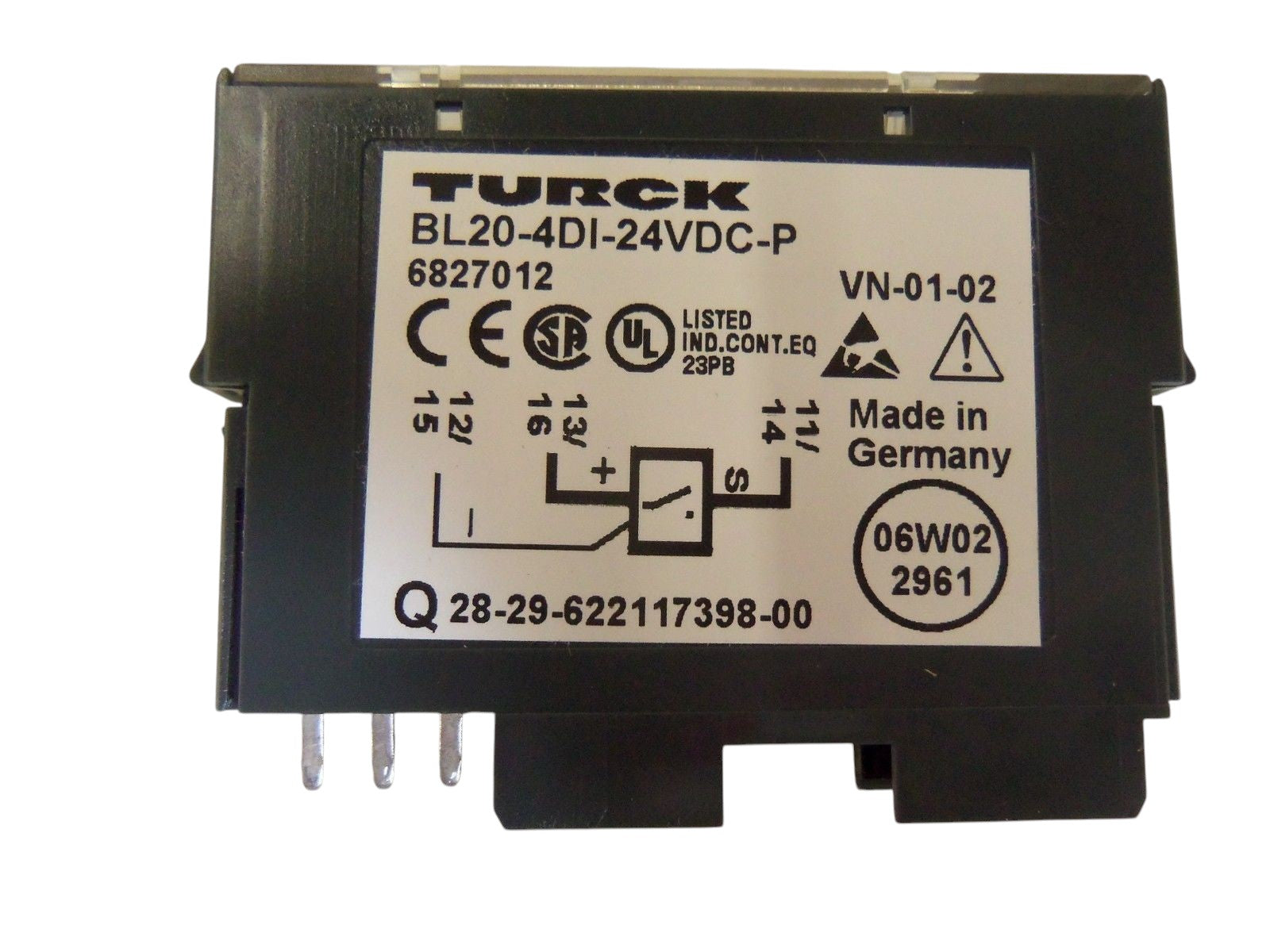 TURCK BL20-4DI-24VDC-P ELECTRONIC MODULE NSNP