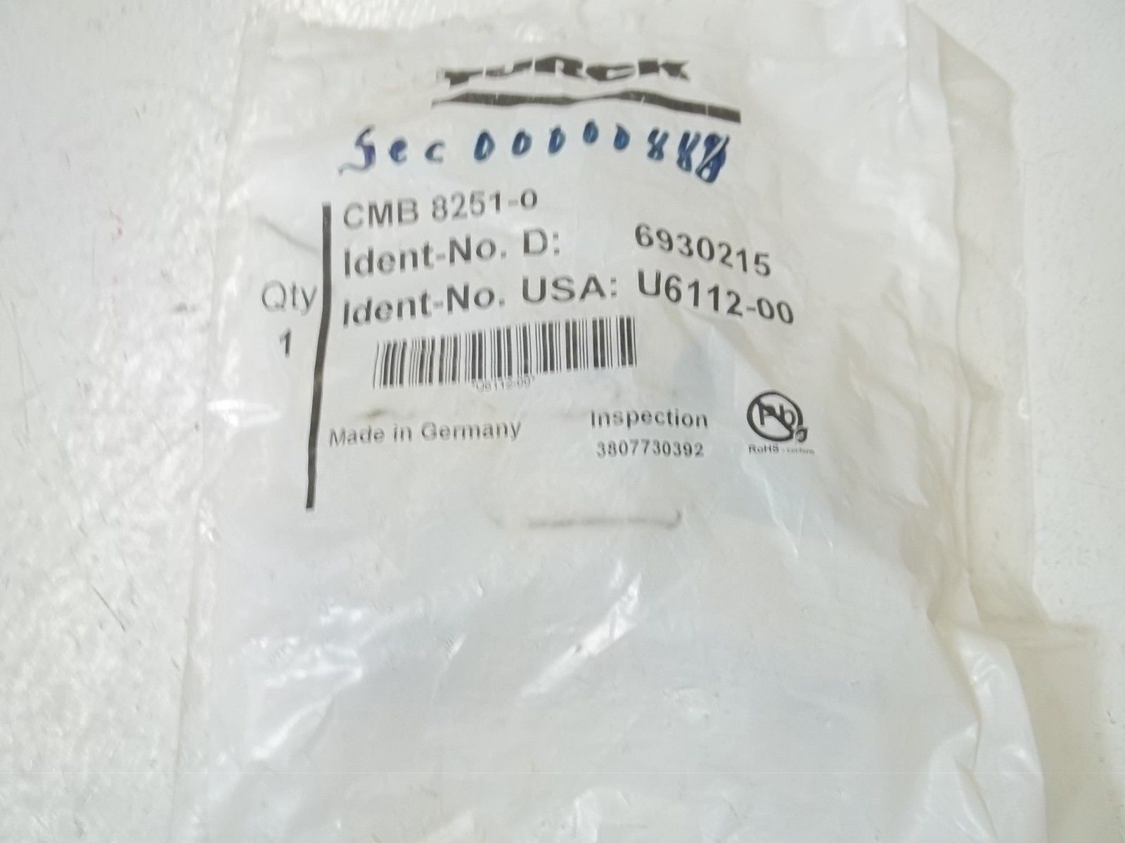 TURCK CMB8251-0 CONNECTORS NSMP