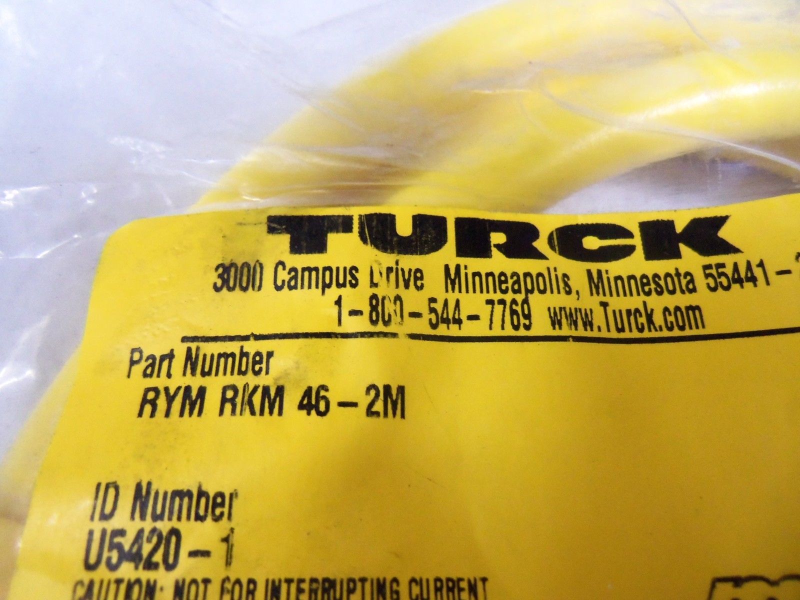 TURCK EXTENSION CABLE RYMRKM46-2M NSMP