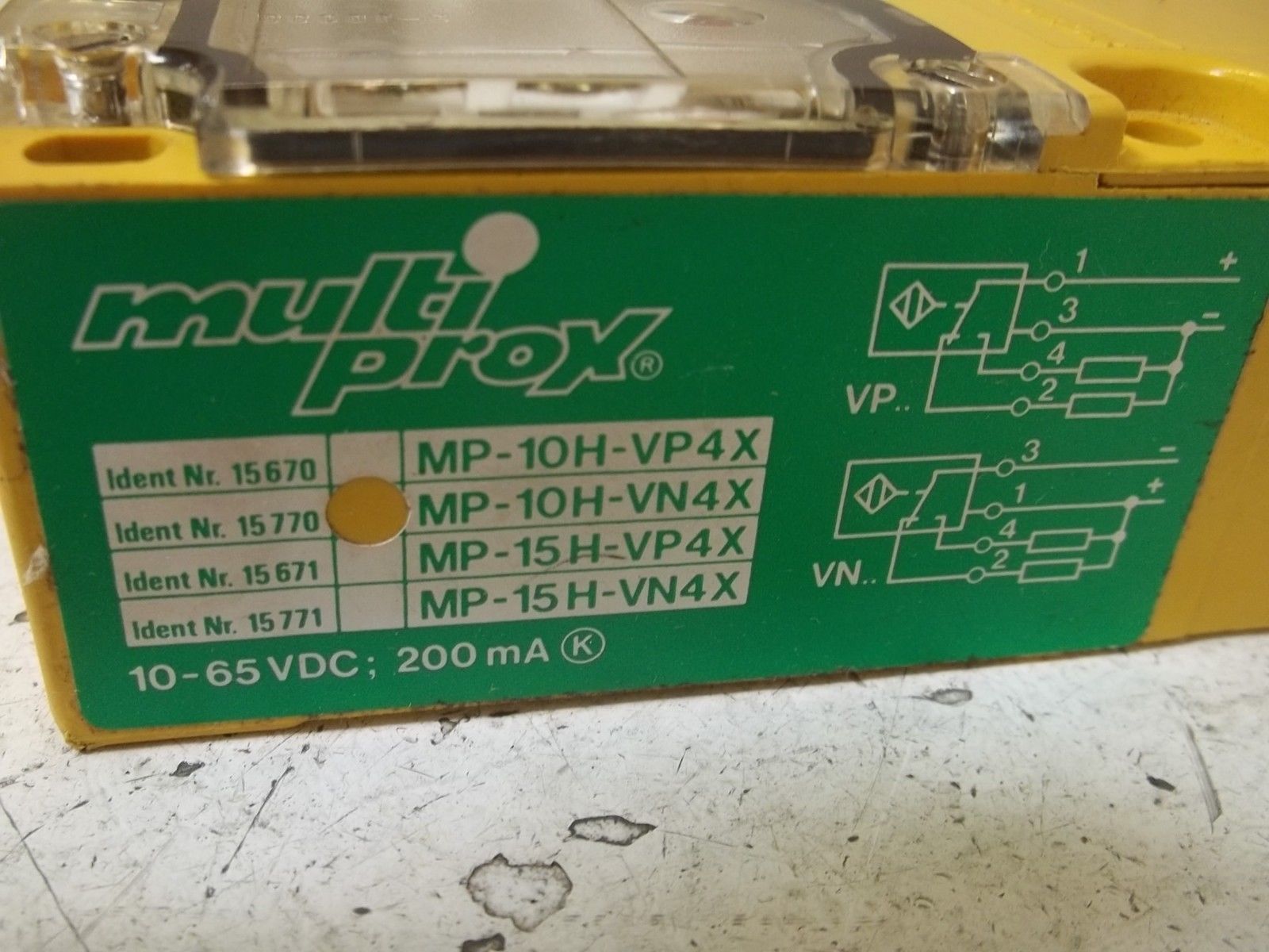 TURCK MP-10H-VN4X PROXIMITY MULTIPROX SWITCH NSMP