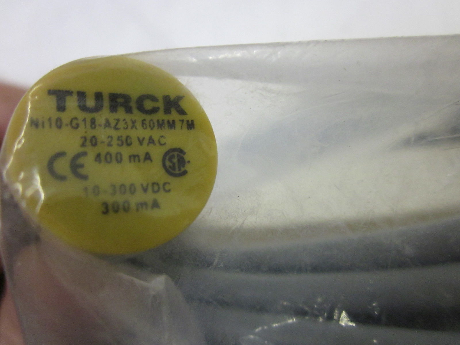 TURCK NI0-G18-AZ3X 60MM 7M PROXIMITY SWITCH 20-250VAC NSMP