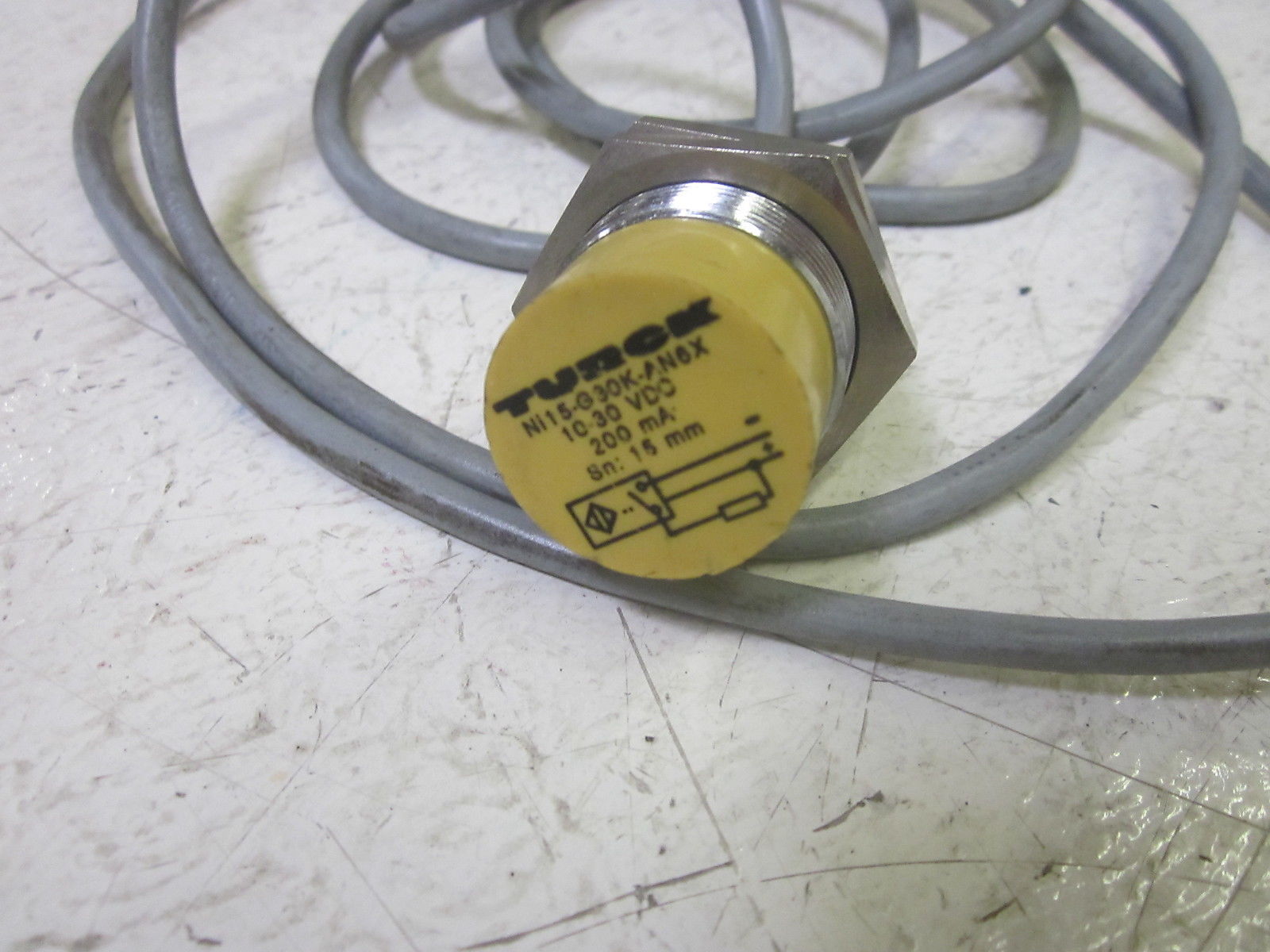 TURCK NI 15-G30K-AN6X PROXIMITY SWITCH 10-30VDC UNMP