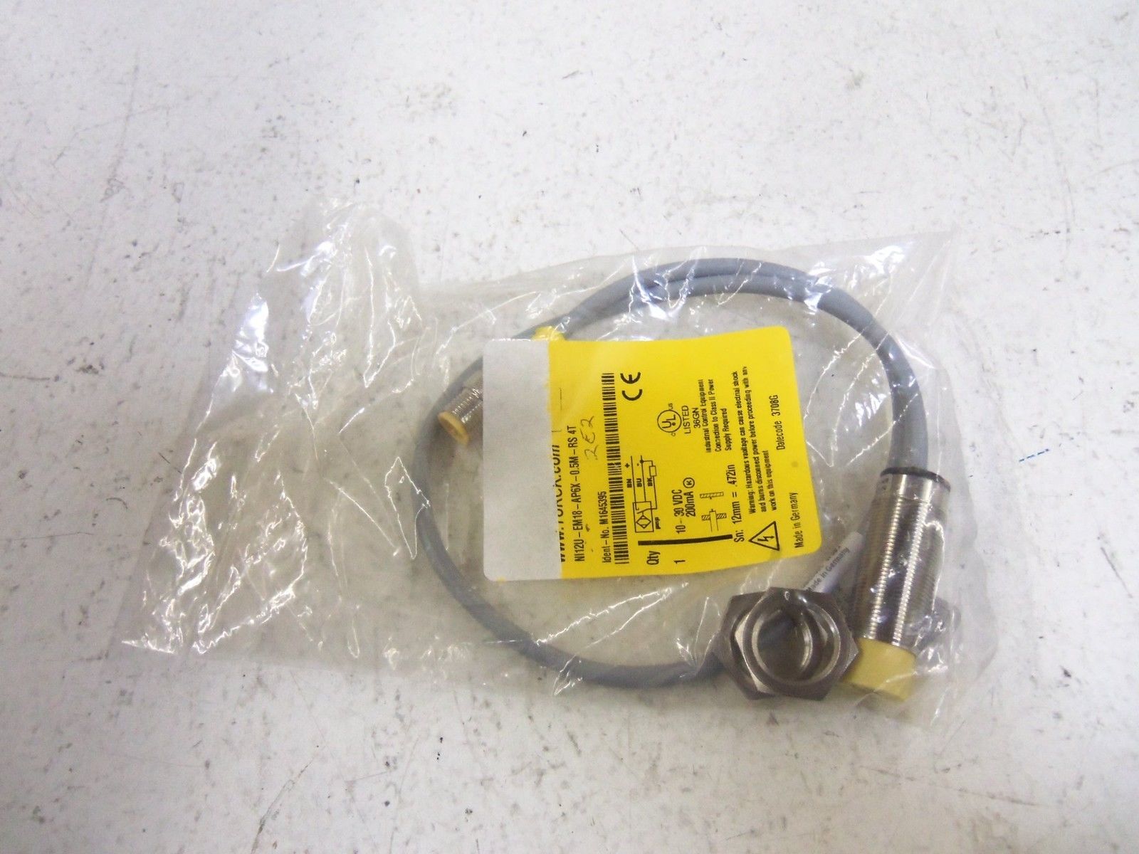 TURCK NI2U-EM18-AP6X-0.5M-RS 4T *NEW IN FACTORY BAG*