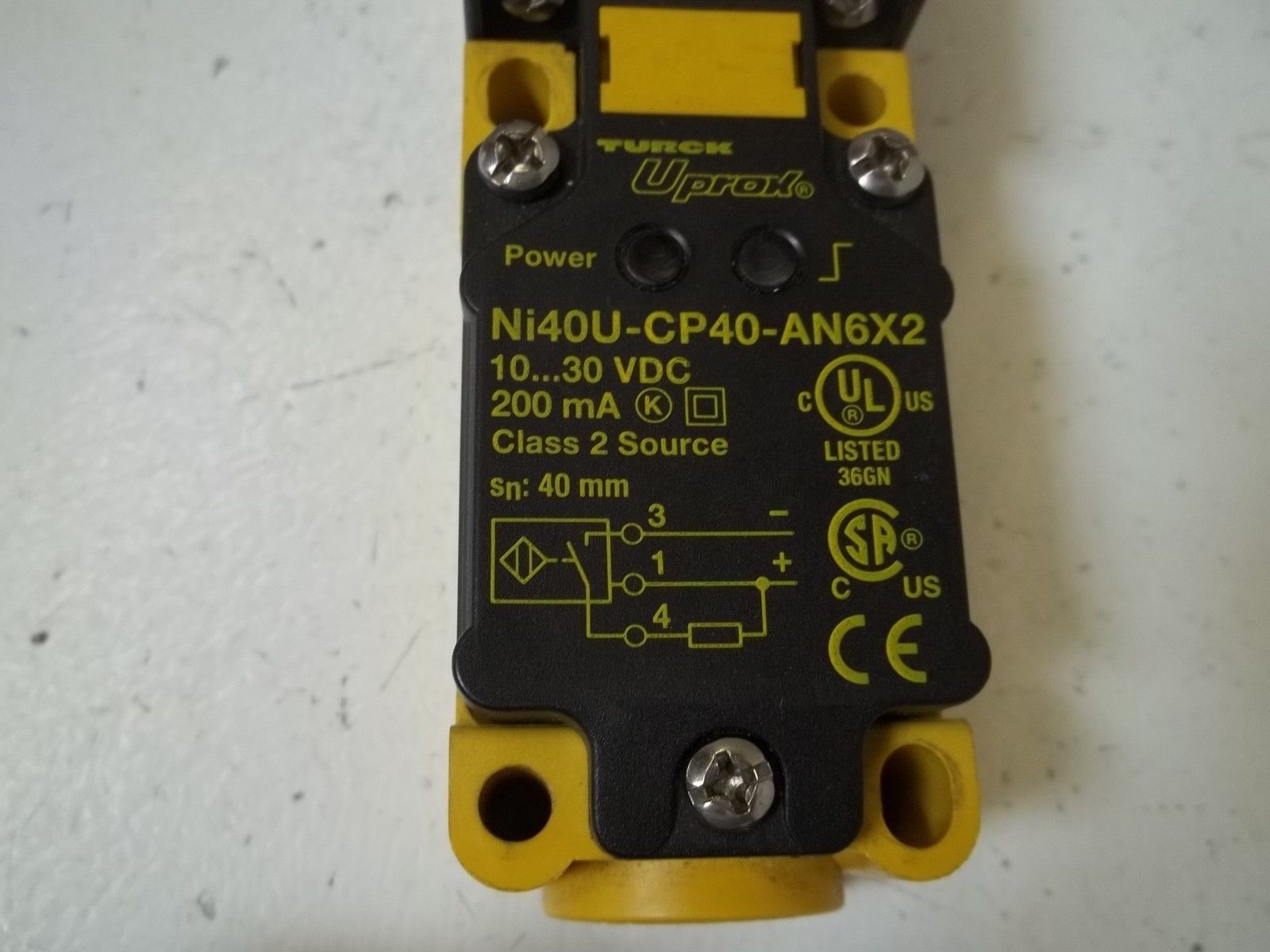 TURCK NI40U-CP40-AN6X2 PROXIMITY SWITCH UNMP