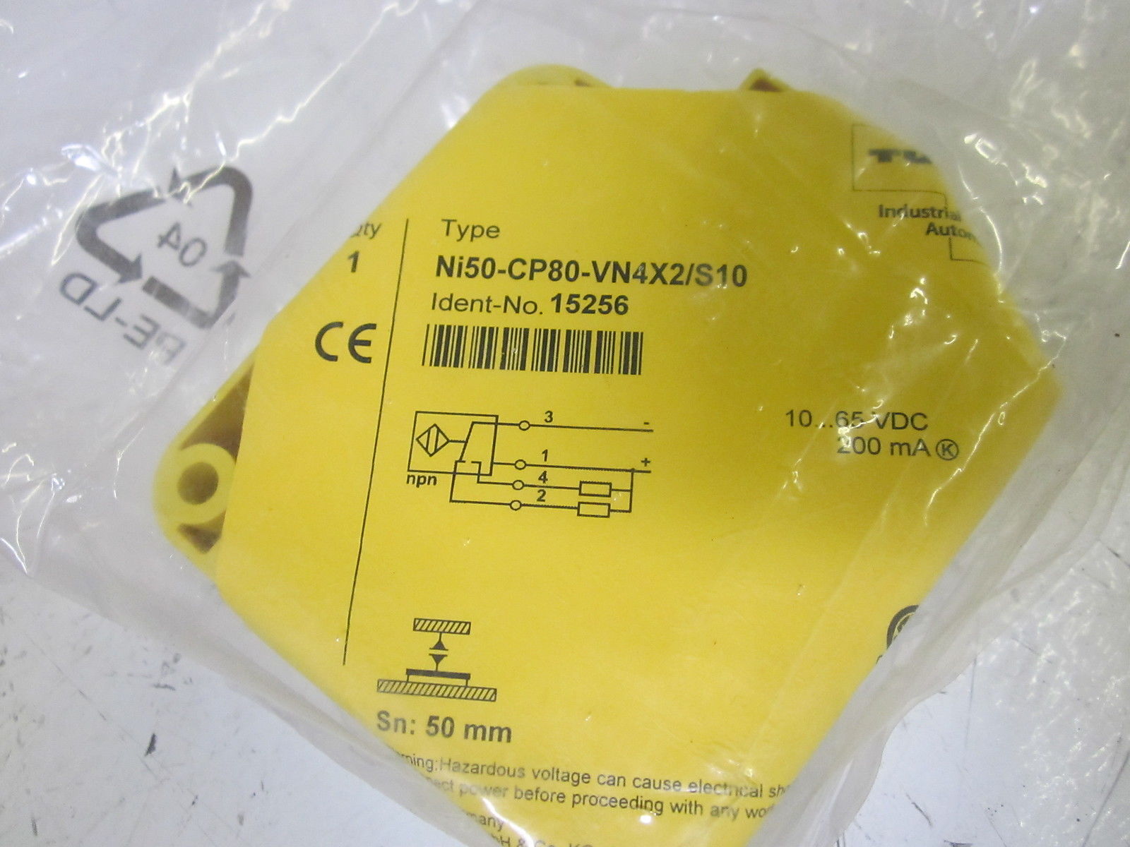 TURCK NI50-CP80-VN4X2/S10 PROXIMITY SWITCH 10-65VDC NSMP