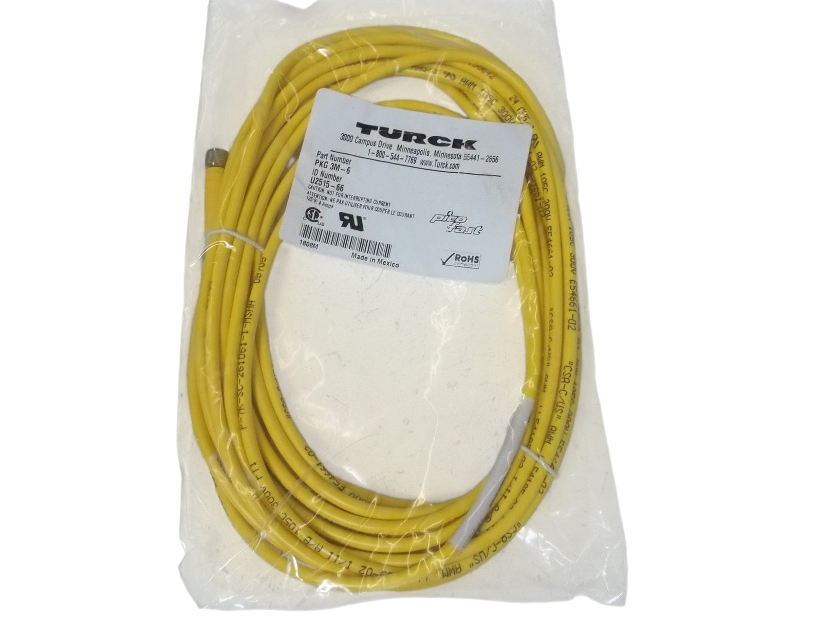 TURCK PKG 3M-6 CORDSET NSMP