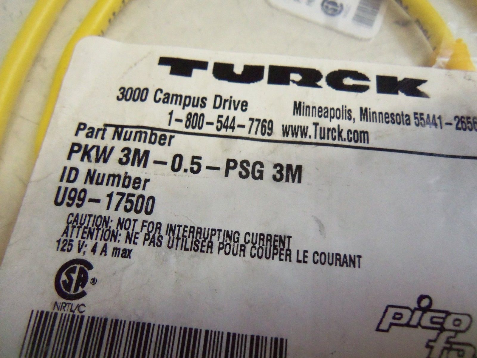 TURCK PKW3M-0.5-PSG3M NSMP