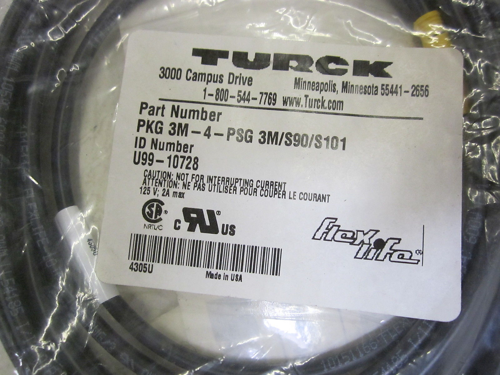 TURCK PKW 3M-4-PSG 3M/S90/S101 CABLE  NSMP