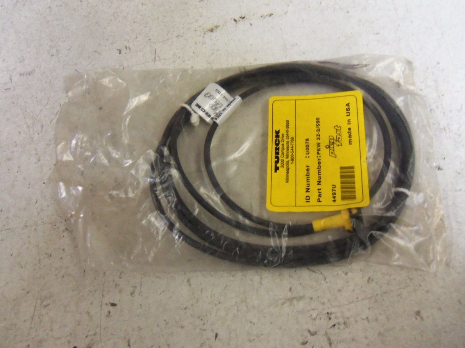 TURCK PKW3Z-2/S90 *NEW IN FACTORY BAG*